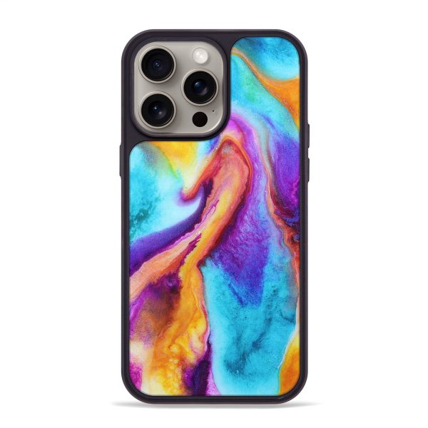 iPhone 15 Pro Max Wood+Resin Phone Case - Shirley (Watercolor, 662061) Discount