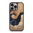 iPhone 15 Pro Max Wood+Resin Phone Case - Francine (Pure Black, 665927) Online now