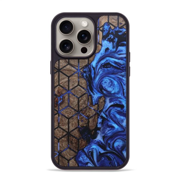 iPhone 15 Pro Max Wood+Resin Phone Case - Daxton (Pattern, 662646) Online Sale