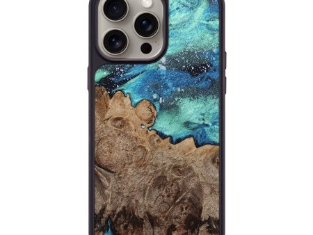 iPhone 15 Pro Max Wood+Resin Phone Case - Terrance (Cosmos, 664123) on Sale