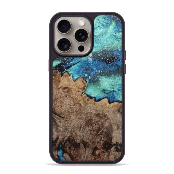 iPhone 15 Pro Max Wood+Resin Phone Case - Terrance (Cosmos, 664123) on Sale