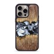 iPhone 15 Pro Max Wood+Resin Phone Case - Dulce (Black & White, 664687) For Sale