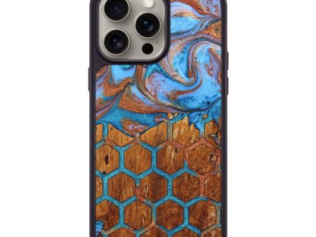 iPhone 15 Pro Max Wood+Resin Phone Case - Ace (Pattern, 661031) Online Sale