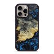 iPhone 15 Pro Max Wood+Resin Phone Case - Julia (Blue, 664946) on Sale