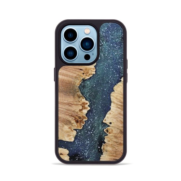 iPhone 14 Pro Wood+Resin Phone Case - Frank (Cosmos, 663495) Sale