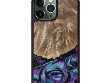 iPhone 13 Pro Max Wood+Resin Phone Case - Thiago (Purple, 663997) Cheap