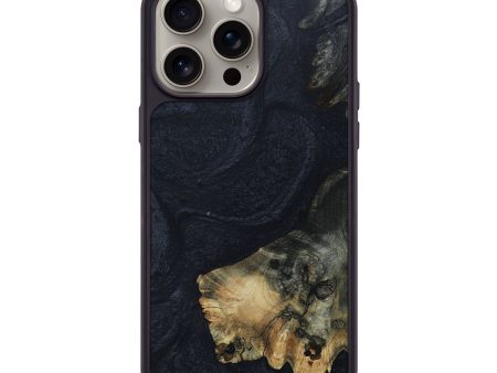 iPhone 15 Pro Max Wood+Resin Phone Case - Braylen (Pure Black, 661690) Online Hot Sale