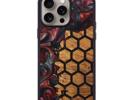 iPhone 15 Pro Max Wood+Resin Phone Case - Steve (Pattern, 664933) on Sale