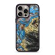 iPhone 15 Pro Max Wood+Resin Phone Case - Rudy (Teal & Gold, 665335) For Sale