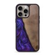 iPhone 15 Pro Max Wood+Resin Phone Case - Don (Purple, 663220) For Sale