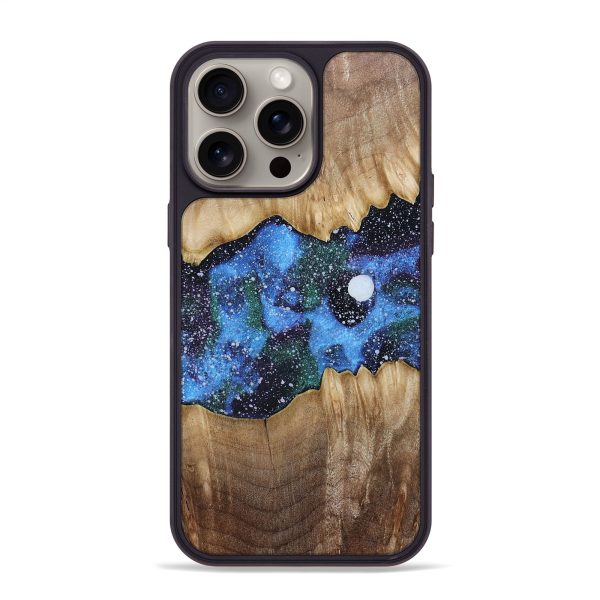 iPhone 15 Pro Max Wood+Resin Phone Case - Penny (Cosmos, 665067) Discount