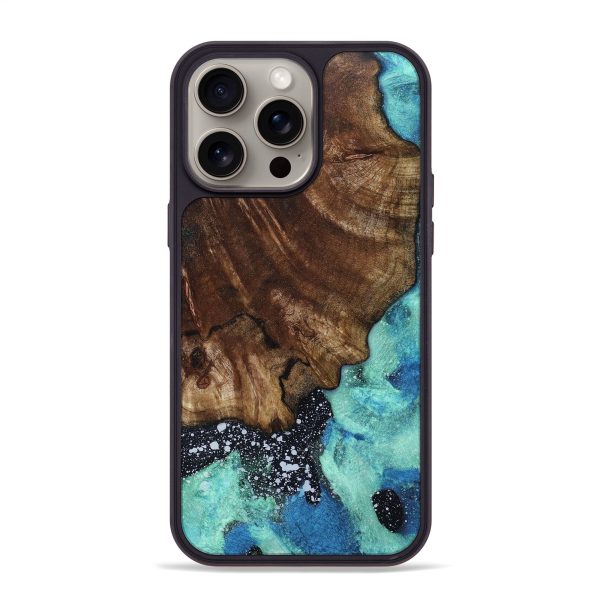 iPhone 15 Pro Max Wood+Resin Phone Case - Jonah (Cosmos, 664257) on Sale