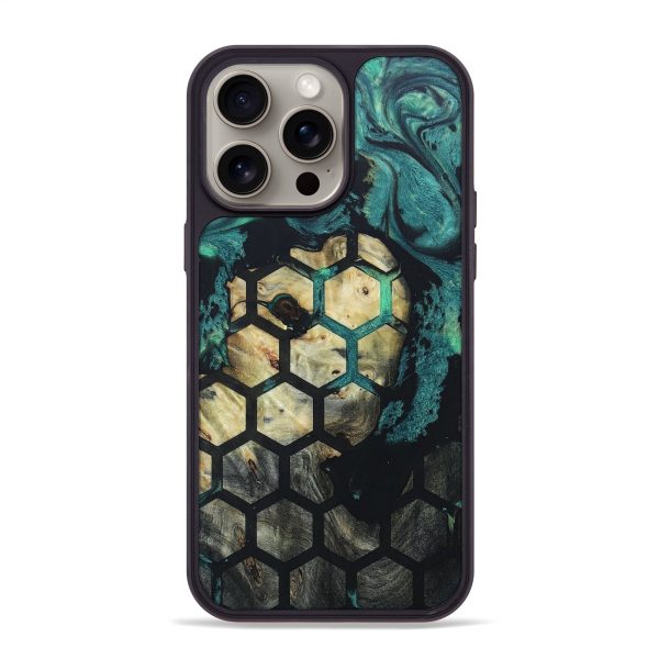 iPhone 15 Pro Max Wood+Resin Phone Case - Jimmy (Pattern, 663299) Online