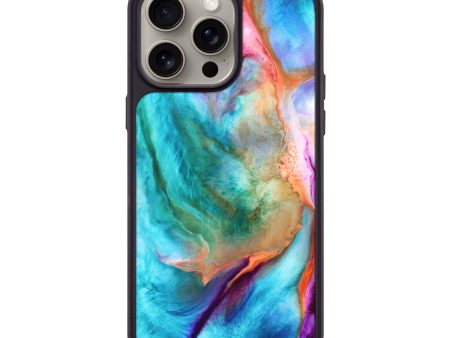 iPhone 15 Pro Max Wood+Resin Phone Case - Delaney (Watercolor, 662103) For Sale