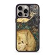 iPhone 15 Pro Max Wood+Resin Phone Case - Kennedi (Green, 666083) For Sale