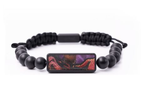 Onyx Bead ResinArt Bracelet - Tatum (Red, 664504) Online Hot Sale