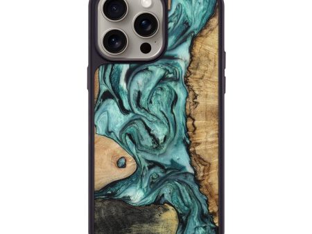 iPhone 15 Pro Max Wood+Resin Phone Case - Ellie (Mosaic, 661094) Discount