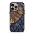 iPhone 15 Pro Max Wood+Resin Phone Case - Doreen (Pure Black, 663251) Online Sale