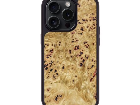 iPhone 15 Pro Wood+Resin Phone Case - Scott (Wood Burl, 664912) For Sale