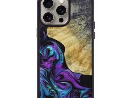 iPhone 15 Pro Max Wood+Resin Phone Case - Otto (Purple, 664145) Hot on Sale