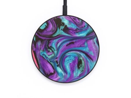 Circle Wood+Resin Wireless Charger - Graham (Purple, 664369) Sale