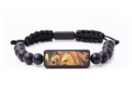 Onyx Bead ResinArt Bracelet - Oakley (Red, 664610) Supply