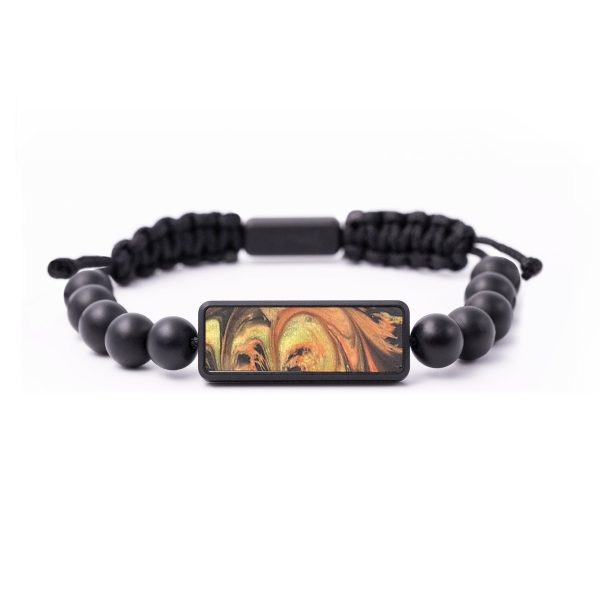 Onyx Bead ResinArt Bracelet - Oakley (Red, 664610) Supply