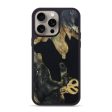 iPhone 15 Pro Max Wood+Resin Phone Case - Sergio (Pure Black, 665389) Online Sale