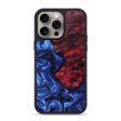 iPhone 15 Pro Max Wood+Resin Phone Case - Nathaniel (Blue, 664181) Supply