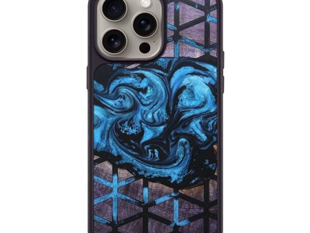 iPhone 15 Pro Max Wood+Resin Phone Case - Dewey (Pattern, 666225) Hot on Sale