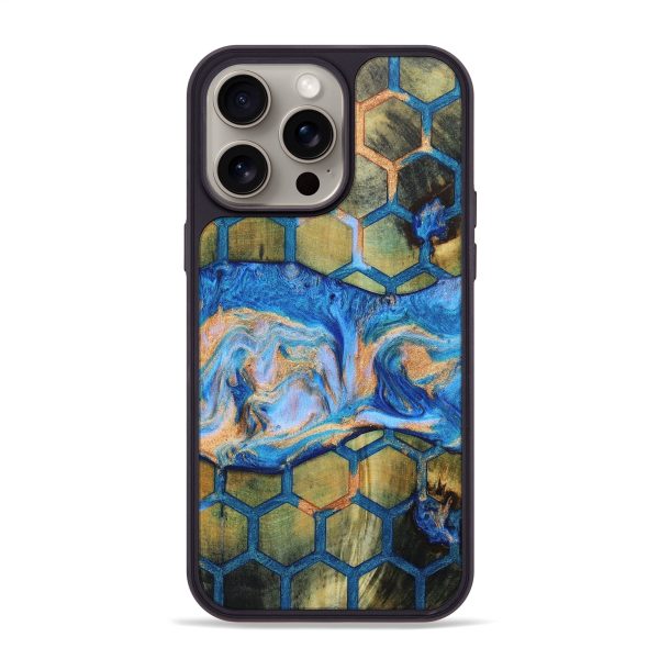 iPhone 15 Pro Max Wood+Resin Phone Case - Israel (Pattern, 661819) For Cheap