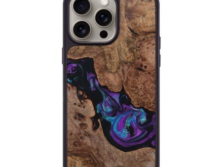 iPhone 15 Pro Max Wood+Resin Phone Case - Irvin (Purple, 663993) For Discount