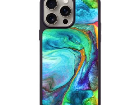 iPhone 15 Pro Max Wood+Resin Phone Case - Kaylin (Watercolor, 662062) Fashion