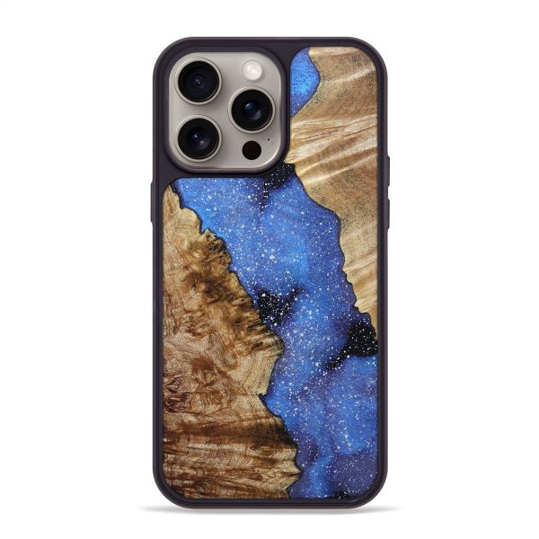 iPhone 15 Pro Max Wood+Resin Phone Case - Devon (Cosmos, 663501) For Cheap