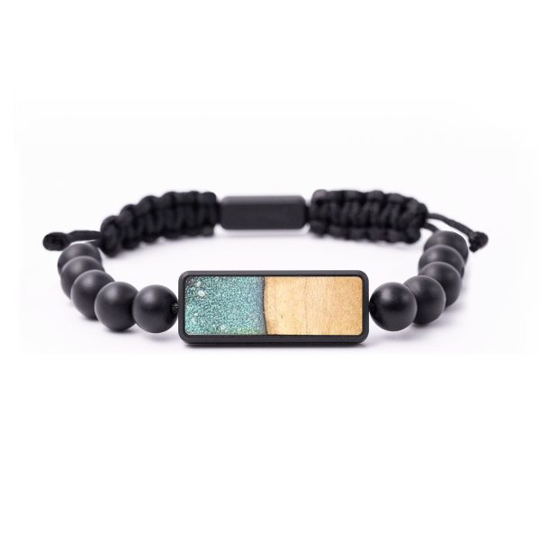 Onyx Bead ResinArt Bracelet - Sammy (Cosmos, 664433) Fashion