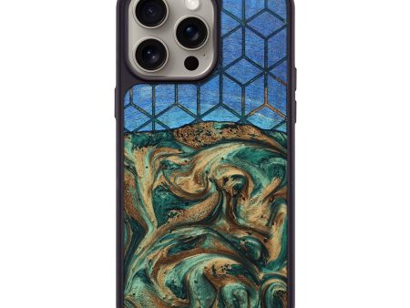 iPhone 15 Pro Max Wood+Resin Phone Case - Jenifer (Pattern, 662370) Fashion