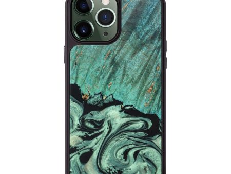 iPhone 13 Pro Max Wood+Resin Phone Case - Odin (Green, 662663) Online