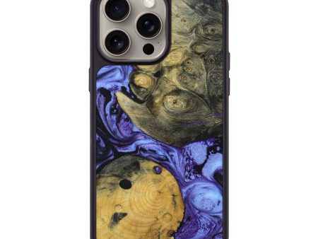 iPhone 15 Pro Max Wood+Resin Phone Case - Shelley (Mosaic, 661108) For Sale