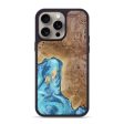 iPhone 15 Pro Max Wood+Resin Phone Case - Horace (Blue, 662698) Discount