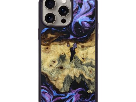 iPhone 15 Pro Max Wood+Resin Phone Case - Adrianna (Purple, 662015) Hot on Sale