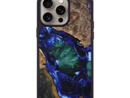 iPhone 15 Pro Max Wood+Resin Phone Case - Amy (Mosaic, 661050) Online