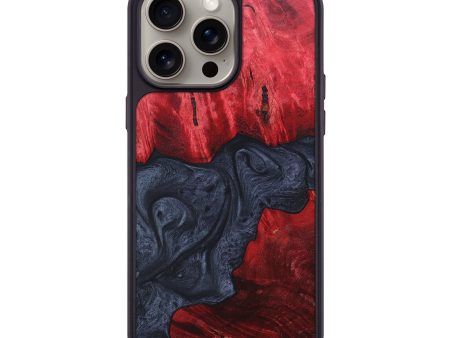 iPhone 15 Pro Max Wood+Resin Phone Case - Lou (Pure Black, 663243) Hot on Sale