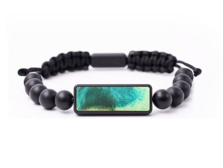 Onyx Bead Wood+Resin Bracelet - Maverick (Watercolor, 664543) Supply