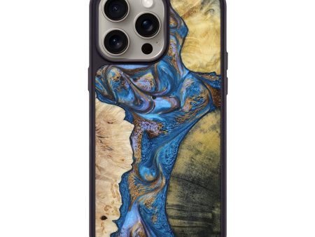 iPhone 15 Pro Max Wood+Resin Phone Case - Xander (Mosaic, 663552) For Discount