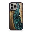 iPhone 15 Pro Max Wood+Resin Phone Case - Jimmy (Green, 663829) For Discount