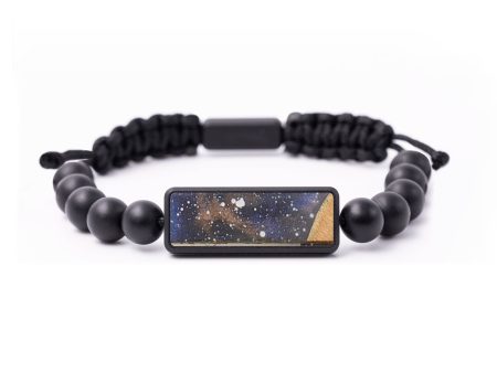 Onyx Bead Wood+Resin Bracelet - Ayden (Cosmos, 664420) Sale