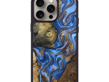 iPhone 15 Pro Max Wood+Resin Phone Case - Makenzie (Mosaic, 662411) on Sale