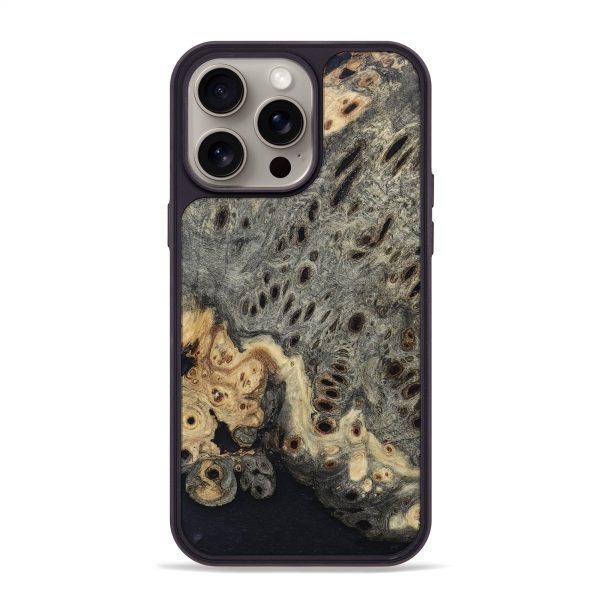 iPhone 15 Pro Max Wood+Resin Phone Case - Raquel (Wood Burl, 665304) Cheap