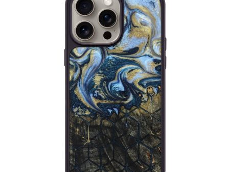 iPhone 15 Pro Max Wood+Resin Phone Case - Noah (Pattern, 661815) Online Hot Sale