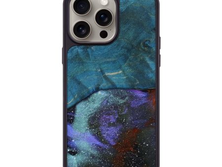 iPhone 15 Pro Max Wood+Resin Phone Case - Shelby (Watercolor, 662118) Online Sale